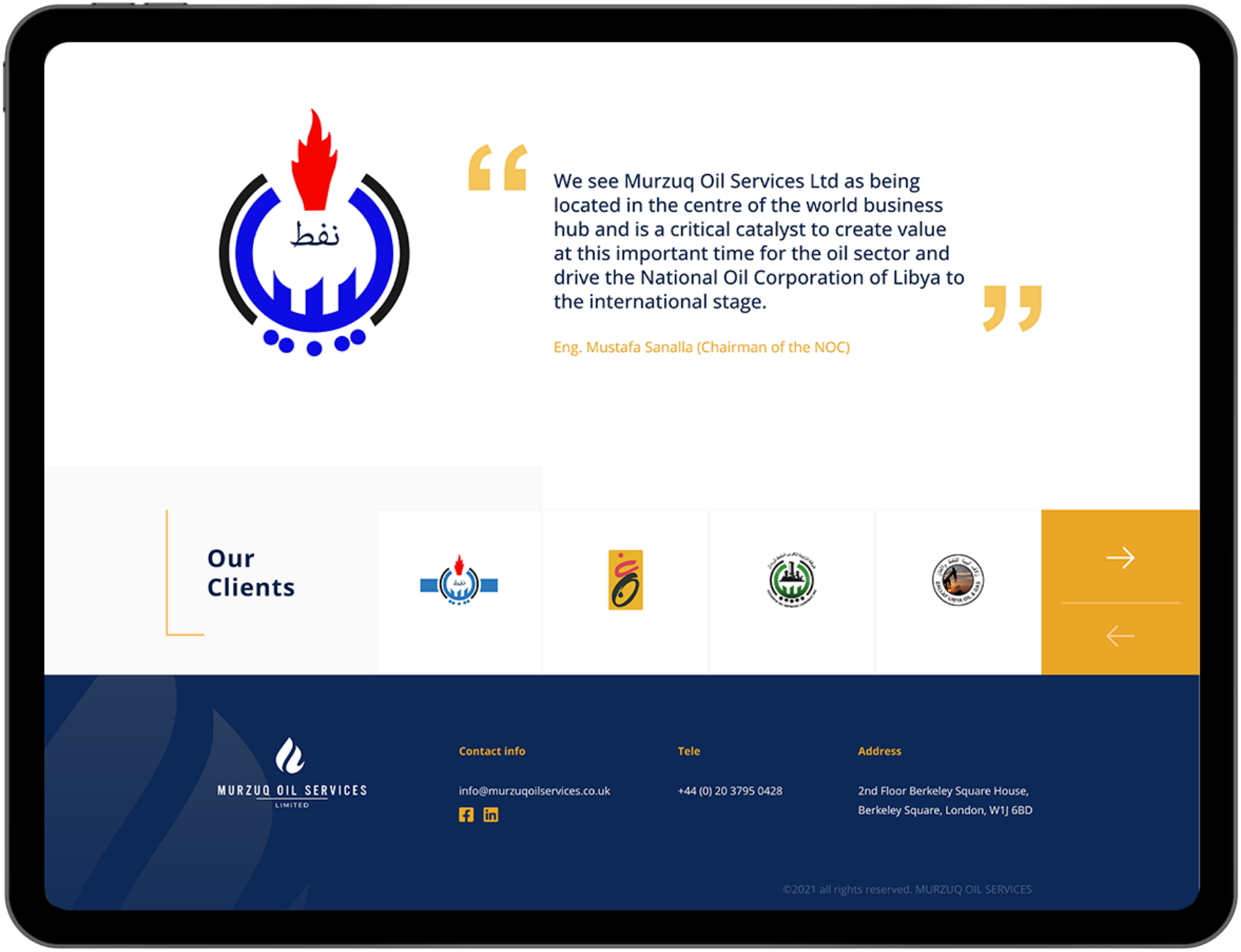 Murzuq Oil Services 4 murziq ipad