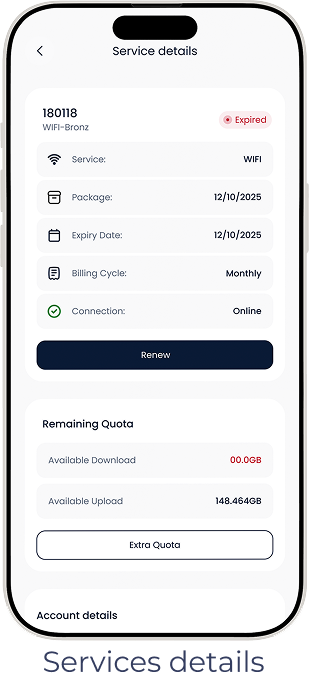 service screen